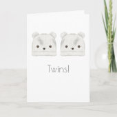 Twins Boho Baby Gefeliciteerd Kaart (Voorkant)