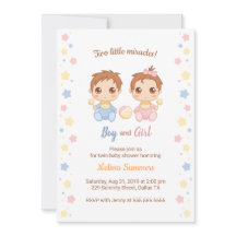 Twins Boy Girl Baby shower