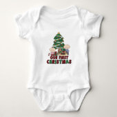 Twins Boy & Girl eerste Kerstmis Romper (Voorkant)