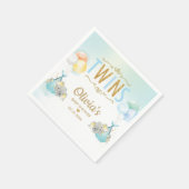 Twins Boys Olifant Balloons Baby shower Servet (Hoek)