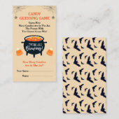 Twins Brouwen Halloween Snoep Guessing Game Informatiekaartje (Voorkant / Achterkant)