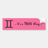 TWINS BUMPERSTICKER (Voorkant)