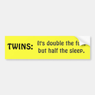 TWINS-bumpersticker Bumpersticker