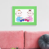 TWINS CANVAS AFDRUK (Insitu (Woonkamer))