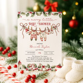 Twins Christmas Merry Little Baby shower Kaart