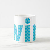 TWINS COLLECTIE - jongens {aqua} Koffiemok (Center)