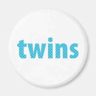 TWINS COLLECTIE - jongens {aqua} Magneet