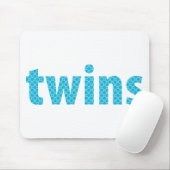 TWINS COLLECTIE - jongens {aqua} Muismat (Met muis)