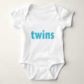 TWINS COLLECTIE - jongens {aqua} Romper (Voorkant)