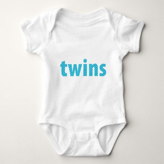 TWINS COLLECTIE - jongens {aqua} Romper (Voorkant)