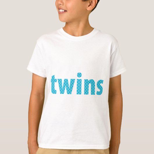 TWINS COLLECTIE - jongens {aqua} T-shirt (Voorkant)