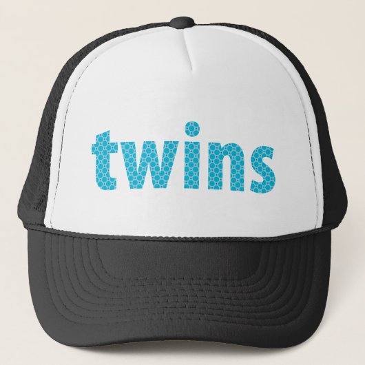 TWINS COLLECTIE - jongens {aqua} Trucker Pet (Voorkant)