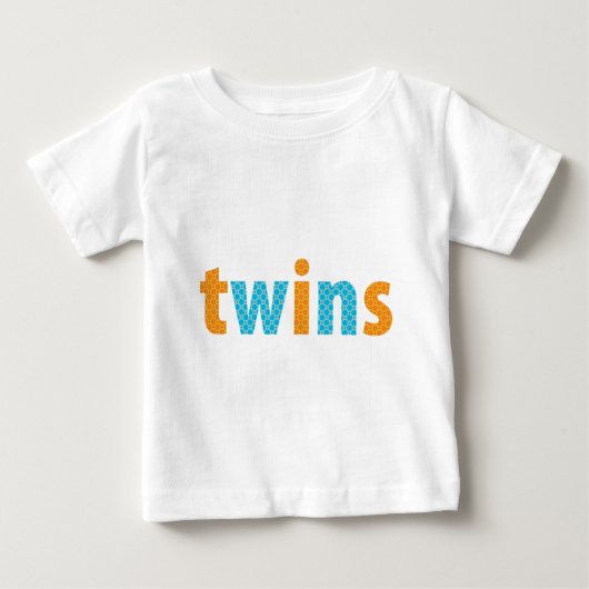 TWINS COLLECTIE - jongens {sinaasappel + aqua} (Voorkant)
