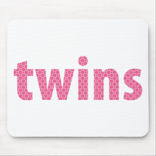 TWINS COLLECTIE - meisjes {roze} Muismat