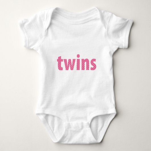 TWINS COLLECTIE - meisjes {roze} Romper (Voorkant)