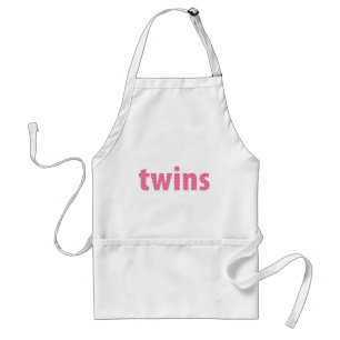 TWINS COLLECTIE - meisjes {roze} Standaard Schort