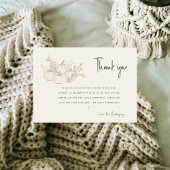 Twins Cream Little Pumpkins Baby shower Dank u Kaart