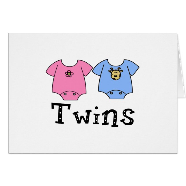 Twins Cute Bodysuit 1 girl & 1 Boy (Voorkant Horizontaal)