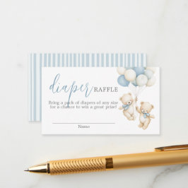 Twins Diaper Raffle Card Informatiekaartje