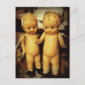 Twins Dolls Briefkaart
