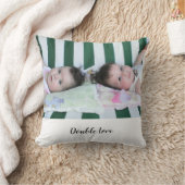 Twins Double Love, Hearts Pattern Kussen (Deken)