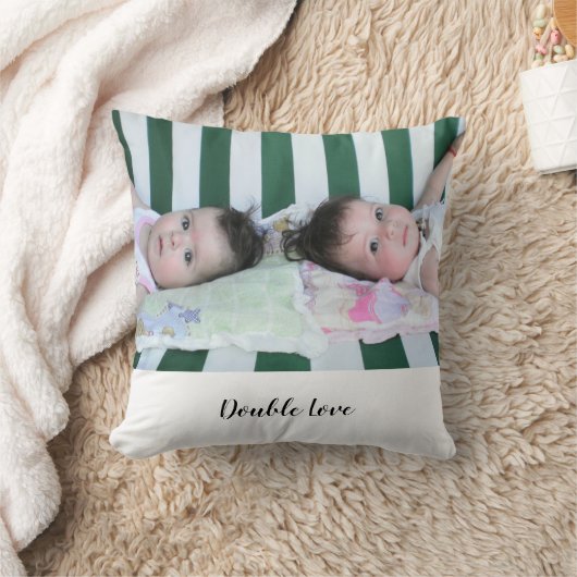 Twins Double Love, Hearts Pattern Kussen (Deken)