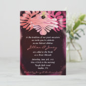 Twins Dove of Peace B'nai Bat Mitzvah Uitnodiging (Staand voorkant)