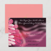 Twins Dove of Peace B'nai Mitzvah Bat Reply Card RSVP Kaartje (Voorkant / Achterkant)