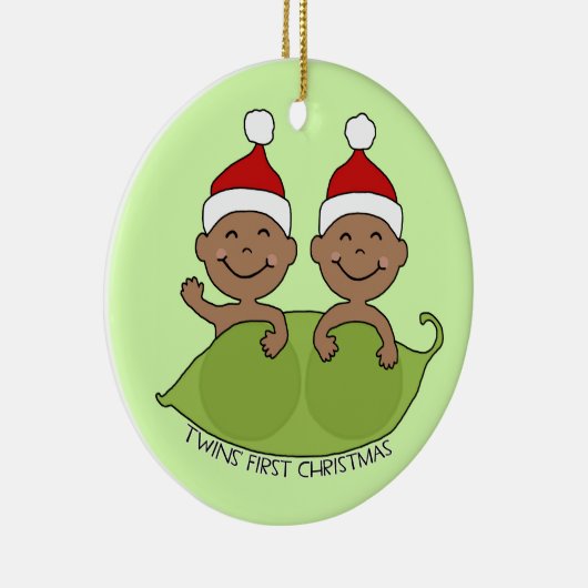 TWINS EERSTE CHRISTMAS KERAMISCH ORNAMENT (Rechts)