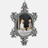 TWINS Eerste Kerst FOTO Ornament Baby's (Links)