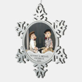 TWINS Eerste Kerst FOTO Ornament Baby's (Rechts)