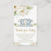 Twins Elephant Boy Girl Baby shower Books for Baby Informatiekaartje (Voorkant)