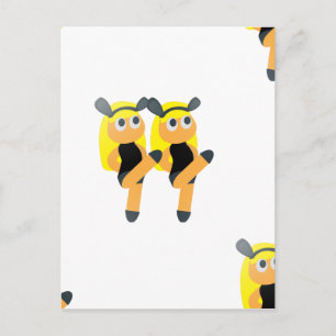 twins emoji briefkaart