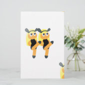 twins emoji briefpapier (Staand voorkant)