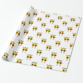 twins emoji cadeaupapier (Uitgerold)