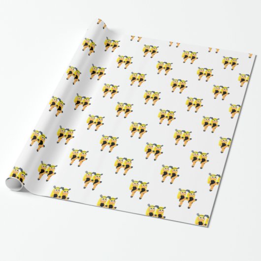 twins emoji cadeaupapier (Uitgerold)