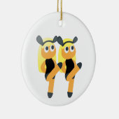twins emoji keramisch ornament (Rechts)