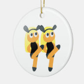 twins emoji keramisch ornament (Links)