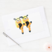 twins emoji rechthoekige sticker (Envelop)