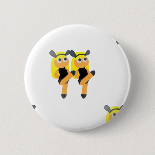 twins emoji ronde button 5,7 cm (Voorkant)
