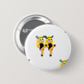 twins emoji ronde button 5,7 cm (Voorkant /achterkant)