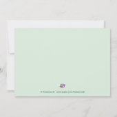 Twins erwten in een pod Baby Shower Invitaties Kaart (Achterkant)