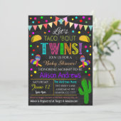 Twins Fiesta Baby shower Kaart (Staand voorkant)