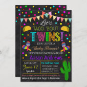 Twins Fiesta Baby shower Kaart (Voorkant / Achterkant)