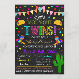 Twins Fiesta Baby shower Kaart