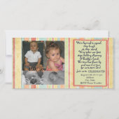 Twins First Birthday Invitation Fotocard (Voorkant)