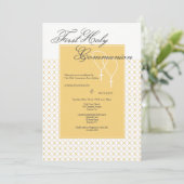 Twins First Heilige Communie Kaart (Staand voorkant)