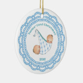 Twins First KerstBoy Ornament (Rechts)