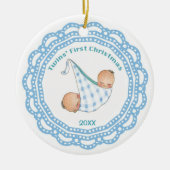 Twins First KerstBoy Ornament (Voorkant)