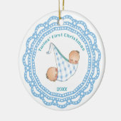 Twins First KerstBoy Ornament (Links)